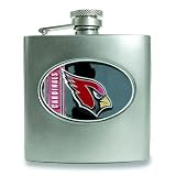 NFL Arizona Cardinals Stainless Steel Hip Flask 6oz