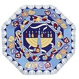 Hanukkah Paper Plates. Menorah and Dreidel Designs 