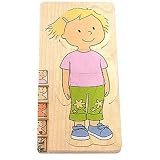 Girl Five Layer Body Puzzle by Beleduc