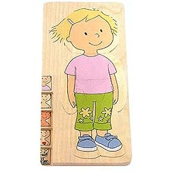 BELEDUC Your Body Five Layer Puzzle - Girl