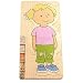 Beleduc Your Body - Girl 5-Layer Wooden Puzzle