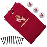 Arizona State Sun Devils Maroon Embroidered Golf Towel Gift Set