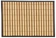 Split Bamboo Placemats Set of 6 with Leatherette Trim 19" x 13"