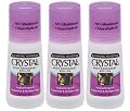 Crystal Body 30063 Crystal Body Deodorant, 2.25-Ounce Roll-Ons in 3 Bottles Packages (Pack of 2)