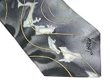 Jerry Garcia XL Silk Bee Hive Silver Gray Black w/Gold Metalic