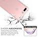 iPhone 7 Plus Case - MoKo Shockproof Flexible TPU Bumper Anti-Scratch Rigid Slim Protective Cases Clear Back Cover for iPhone 7 Plus, Light PINK