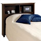 Prepac Fremont Espresso Twin Bookcase Headboard