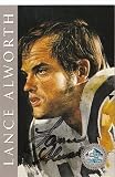 Autographed/Hand Signed Ron Mix Hof Card Lance Alworth Sd Chargers