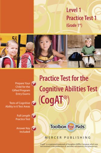 Cognitive Abilities Test CogAT® Primary Level 1 Book (Grade 1) - Practice Test 1 (Form 6)