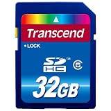 Transcend 32 GB SDHC Class 6 Flash Memory Card TS32GSDHC6