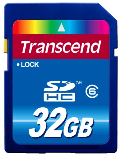 Transcend 32 GB SDHC Class 6 Flash Memory Card TS32GSDHC6