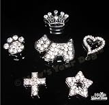 How's Your Dog 10mm Swarovski Crystals inserted Slide on Charm for Dog and Cat Collar - Heart