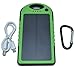 COTTEE 5000mAh Dual USB Port Portable Solar Battery Panel - Green
