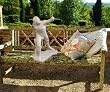 Classic greek Gladiator statue replica marble sculpture