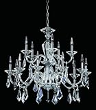 Black Chrome Amber Diamond Chandelier 15Lt Black Chrome 328 15 AMB