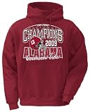 Alabama Crimson Tide 2009 BCS National Champions Red Laced Up Hoody