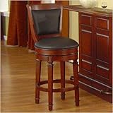 Monticello 30" Swivel Bar Stool in Burnished Cherry [Set of 2]