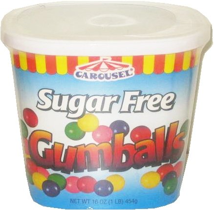 Gumballs Sugar Free 16oz Carton