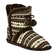 Women's Chasity Sweater Bootie Slippers - Brown
