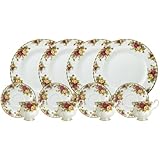 Royal Doulton-Royal Albert Old Country Roses 12-Piece Set, Service for 4