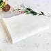 [Ivory] 100% Cotton Thermal Cellular Throw Blanket (51.2 by 70.9 inches)