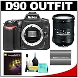 Nikon D90 Digital SLR Camera Body with Nikon 18-200mm VR DX Lens + Nikon Capture NX2 Photo Editing Software + EN-EL3e Battery + Cleaning Kit