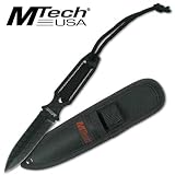M-tech Double Edge Black Full Tang Boot Knife