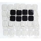 Syrtenty 2" Square TENS Unit Electrodes 2x2 - 44 Pack Electrode Pads for TENS Massage EMS - 100% Satisfaction Guarantee