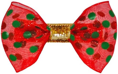 Bow Allure "Hollywood" Polka Dot Organza Hair Bow for Girls