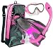 US Divers Junior Mask Fin Jr Snorkel Set, with Snorkeling Backpack, PK-LG