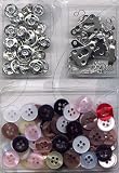 Sewing Essentials, 80 pcs Sewing Spare Buttons Set, Sewing Kit