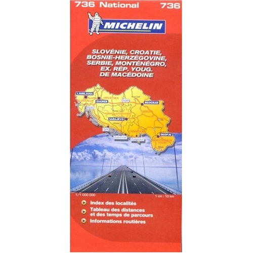City Travel Guides Discounted  Books : Michelin Map No. 736 Slovenia Croatia