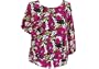 Alfani Women's Three Quarter Sleeve Tunic Rose Multi 1X