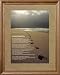 Footprints In The Sand Ocean Beach Religious Picture Framed Art Print