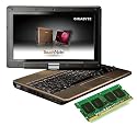GIGABYTE TouchNote T1028 10.1" Touch Screen WXGA TFT-LCD / N280 1.66Ghz / 1366x768 / Black LED / 2G SDRAM / 250 HDD / 6 Cell / New Version - Windows 7 Starter