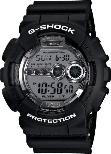 Casio G-Shock Watch GD-100BW-1, Black