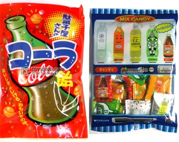 Lotte Mixed Soda and Cola Japanese Hard Candy 2 Packs by Koueidou