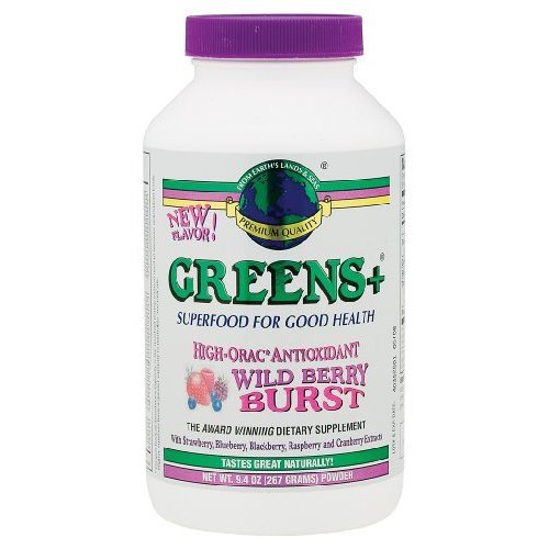 Greens Plus - Green + With Wild Berry, 9.4 oz powder