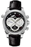 Omega DeVille Co-Axial Rattrapante Mens Black Strap Black Dial Stainless Steel Automatic Chronograph Watch 4847.50.31