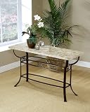 Brookside Fossil Stone Top Sofa Console Table