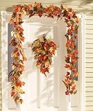 Pomegranate & Leaves Fall Florals Swag By Collections Etc