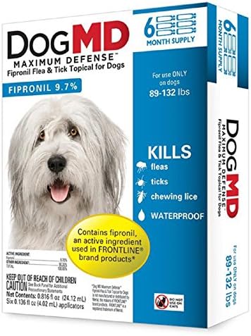 Dog MD Flea & Tick Topical 89-132 lbs 6-Pack (6)