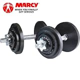Marcy Dumbell Weight Set - Silver, 20 kg