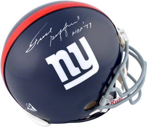 Frank Gifford Autographed Pro-Line Helmet | Details: New York Giants, Authentic Riddell Helmet, HOF 77 Inscription