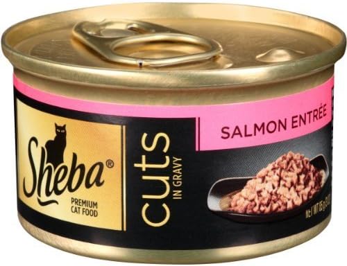 Sheba Premium Entree Cat Food, Cut's Salmon 3 Ounce (Pack of 24) by Mars Petcare [Pet Supplies]