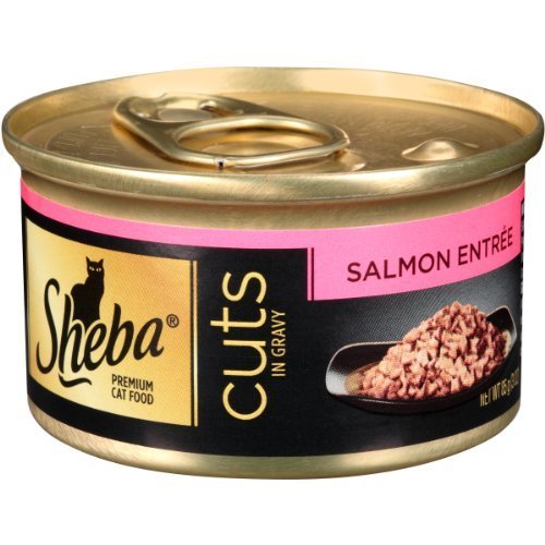 Sheba Premium Entree Cat Food, Cut's Salmon 3 Ounce (Pack of 24) by Mars Petcare [Pet Supplies]