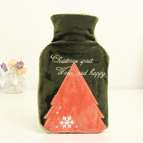 Christmas Tree Warm Water Warm Water Bottle Fashion Hand Po Military green 10.2-6.3In