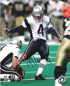 Signed Vinatieri Photo - K- (PATRIOTS 1996 05 2006 Present 374 FG 8x10 Color - Autographed NFL Photos