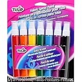 Tulip 29669 Fabric Mini Spray Paint, Rainbow, 7-Pack