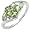 0.90 Carat Genuine Peridot Sterling Silver Ring